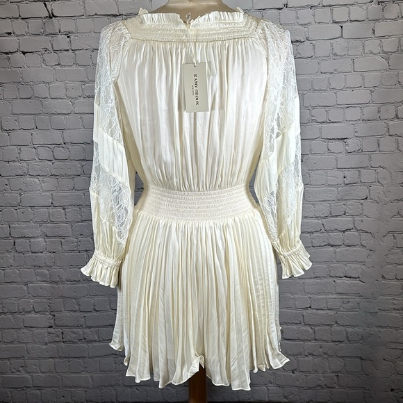 Ramy Brook Victorian Bohemian Mini Trent Lace Off-the-Shoulder Dress XS NEW - Picture 4 of 16